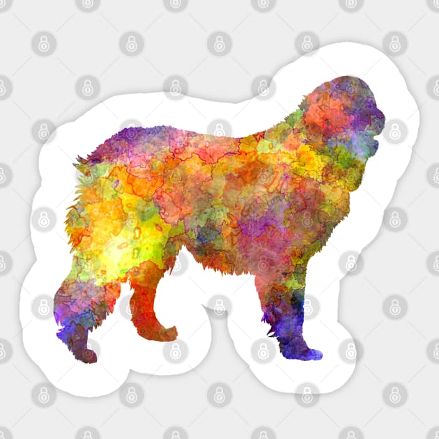 Leonberger in watercolor Sticker by PaulrommerArt